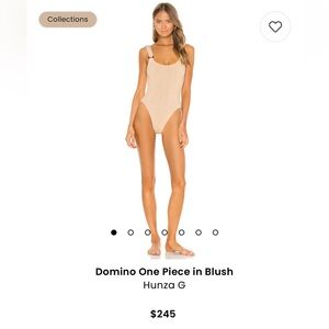 LIKE NEW Hunza G Domino one piece in Blush